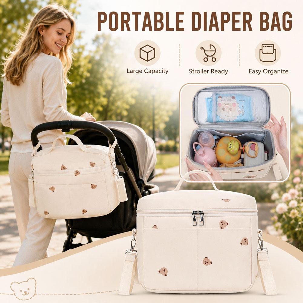 Backpack Diaper Bag - Bolsa térmica para biberones con diseño