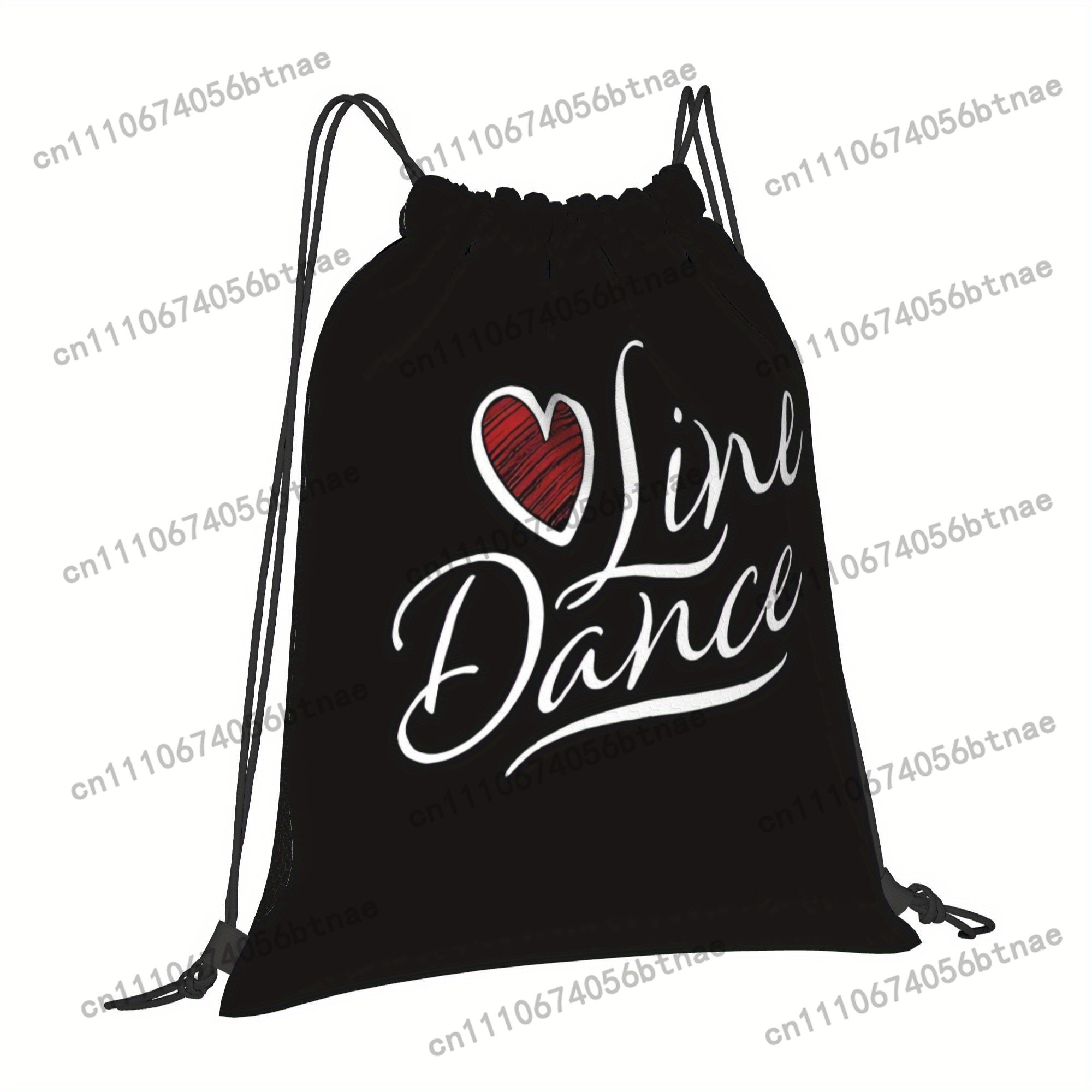 LOVE Line Dance Drawstring Bag - Drawstring Gym Bag reseña y precio