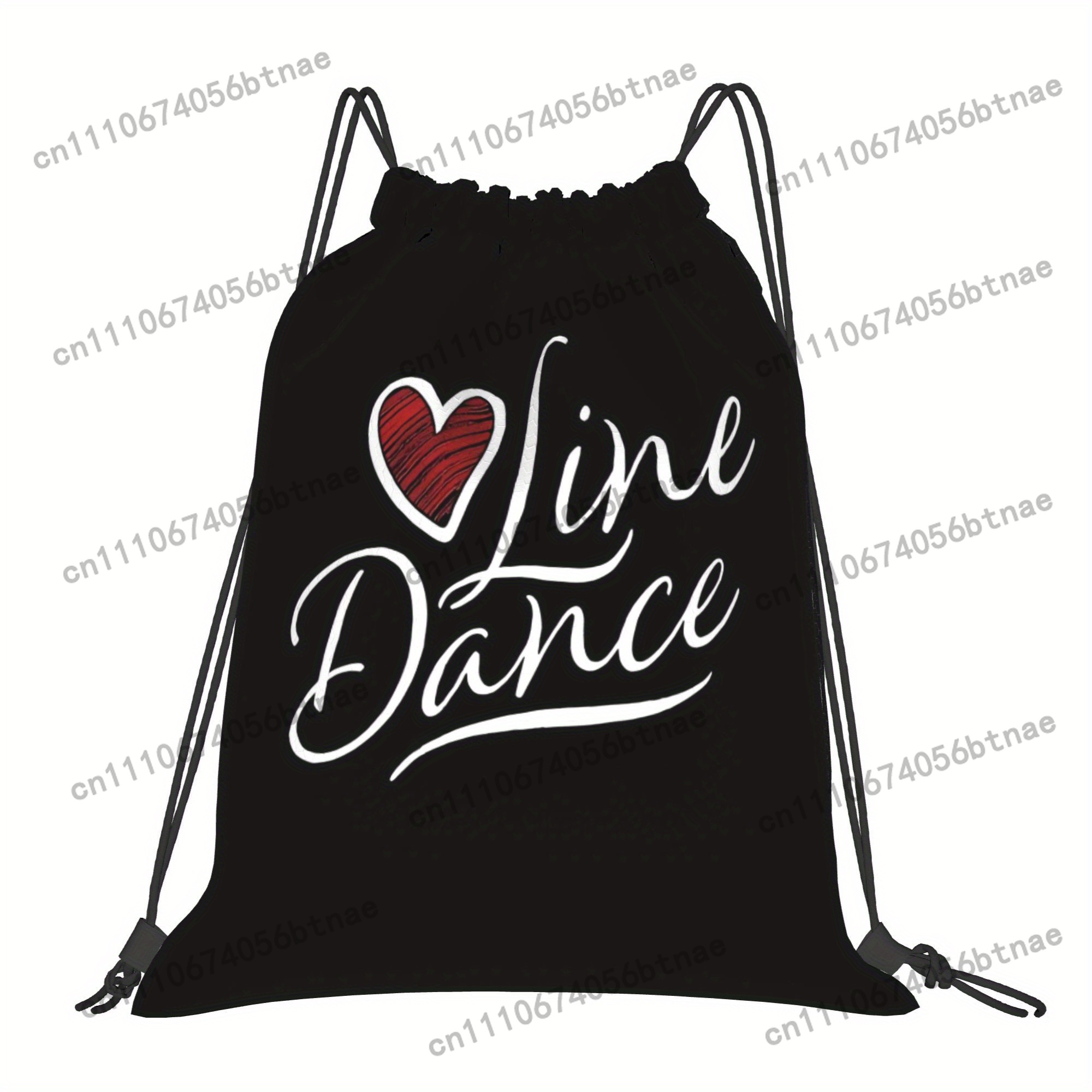 LOVE Line Dance Drawstring Bag - Drawstring Gym Bag reseña y precio